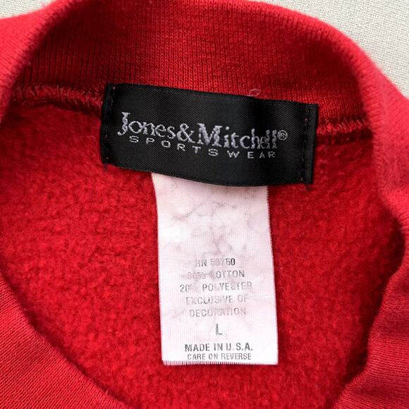 Vintage Louisville Cardinals Sweatshirt Adult Large Red University College 90s - Picture 4 of 8